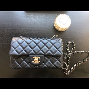 Chanel Mini Rectangular Quilted Lambskin Bag